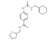 4-({[(cyclohex-1-en-1-ylmethyl)amino]carbonyl}amino)-N-(tetrahydrofuran-2-ylmethyl)benzamide