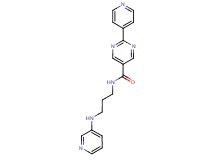 2-(4-pyridinyl)-N-[3-(3-pyridinylamino)propyl]-5-pyrimidinecarboxamide