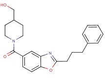 (1-{[2-(3-phenylpropyl)-1,3-benzoxazol-5-yl]carbonyl}-4-piperidinyl)methanol