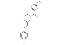 3-[2-(4-fluorophenyl)ethyl]-1-[(2-methyl-1,3-thiazol-4-yl)carbonyl]piperidine