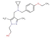 2-(4-{[cyclopropyl(4-ethoxybenzyl)amino]methyl}-3,5-dimethyl-1H-pyrazol-1-yl)ethanol