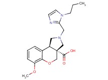 (3aR*,9bR*)-6-methoxy-2-[(1-propyl-1H-imidazol-2-yl)methyl]-1,2,3,9b-tetrahydrochromeno[3,4-c]pyrrole-3a(4H)-carboxylic acid
