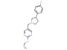 2-(ethylthio)-5-{[3-(4-fluorophenyl)pyrrolidin-1-yl]methyl}pyrimidine