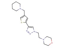 4-(2-{4-[4-(piperidin-1-ylmethyl)-2-thienyl]-1H-1,2,3-triazol-1-yl}ethyl)morpholine
