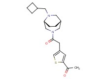 1-(4-{2-[(1R*,5R*)-6-(cyclobutylmethyl)-3,6-diazabicyclo[3.2.2]non-3-yl]-2-oxoethyl}-2-thienyl)ethanone