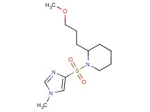 2-(3-methoxypropyl)-1-[(1-methyl-1H-imidazol-4-yl)sulfonyl]piperidine