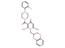 1-(2,3-dihydro-1,4-benzodioxin-2-ylmethyl)-3-{[4-(2-fluorophenyl)-1-piperazinyl]carbonyl}-2,6-dimethyl-4(1H)-pyridinone