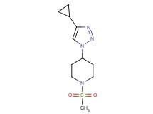 4-(4-cyclopropyl-1H-1,2,3-triazol-1-yl)-1-(methylsulfonyl)piperidine