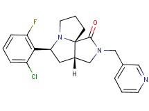 (3aS*,5S*,9aS*)-5-(2-chloro-6-fluorophenyl)-2-(3-pyridinylmethyl)hexahydro-7H-pyrrolo[3,4-g]pyrrolizin-1(2H)-one