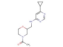 N-[(4-acetylmorpholin-2-yl)methyl]-6-cyclopropylpyrimidin-4-amine