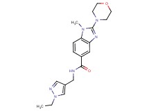 N-[(1-ethyl-1H-pyrazol-4-yl)methyl]-1-methyl-2-(4-morpholinyl)-1H-benzimidazole-5-carboxamide
