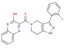 3-{[3-(2-fluorophenyl)-1,4,6,7-tetrahydro-5H-pyrazolo[4,3-c]pyridin-5-yl]carbonyl}-2-quinoxalinol