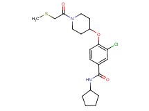 3-chloro-N-cyclopentyl-4-({1-[(methylthio)acetyl]-4-piperidinyl}oxy)benzamide