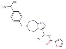 N-{1-[7-(4-isopropylbenzyl)-6,7,8,9-tetrahydro-5H-[1,2,4]triazolo[4,3-d][1,4]diazepin-3-yl]ethyl}-2-furamide