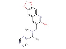 7-({methyl[1-(4-pyrimidinyl)ethyl]amino}methyl)[1,3]dioxolo[4,5-g]quinolin-6-ol
