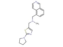 (5-isoquinolinylmethyl)methyl{[2-(1-pyrrolidinyl)-1,3-thiazol-5-yl]methyl}amine
