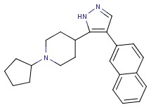 1-cyclopentyl-4-[4-(2-naphthyl)-1H-pyrazol-5-yl]piperidine