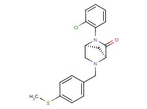 (1S*,4S*)-2-(2-chlorophenyl)-5-[4-(methylthio)benzyl]-2,5-diazabicyclo[2.2.1]heptan-3-one