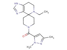 1'-[(1,3-dimethyl-1H-pyrazol-5-yl)carbonyl]-5-ethyl-1,5,6,7-tetrahydrospiro[imidazo[4,5-c]pyridine-4,4'-piperidine]
