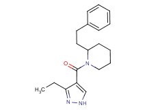 1-[(3-ethyl-1H-pyrazol-4-yl)carbonyl]-2-(2-phenylethyl)piperidine