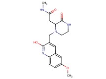 2-{1-[(2-hydroxy-6-methoxyquinolin-3-yl)methyl]-3-oxopiperazin-2-yl}-N-methylacetamide