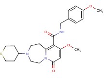 9-methoxy-N-(4-methoxybenzyl)-7-oxo-3-(tetrahydro-2H-thiopyran-4-yl)-1,2,3,4,5,7-hexahydropyrido[1,2-d][1,4]diazepine-10-carboxamide
