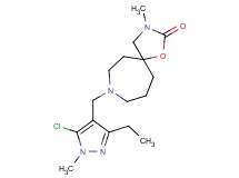 8-[(5-chloro-3-ethyl-1-methyl-1H-pyrazol-4-yl)methyl]-3-methyl-1-oxa-3,8-diazaspiro[4.6]undecan-2-one