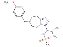 N-{1-[7-(4-methoxybenzyl)-6,7,8,9-tetrahydro-5H-[1,2,4]triazolo[4,3-d][1,4]diazepin-3-yl]-2-methylpropyl}methanesulfonamide