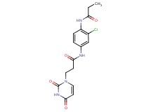 N-[3-chloro-4-(propionylamino)phenyl]-3-(2,4-dioxo-3,4-dihydropyrimidin-1(2H)-yl)propanamide
