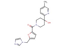 1-[5-(1H-imidazol-1-ylmethyl)-2-furoyl]-4-(5-methylpyridin-2-yl)piperidin-4-ol
