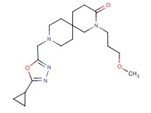 9-[(5-cyclopropyl-1,3,4-oxadiazol-2-yl)methyl]-2-(3-methoxypropyl)-2,9-diazaspiro[5.5]undecan-3-one