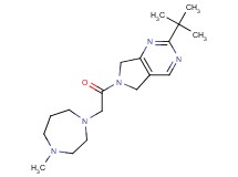 2-tert-butyl-6-[(4-methyl-1,4-diazepan-1-yl)acetyl]-6,7-dihydro-5H-pyrrolo[3,4-d]pyrimidine