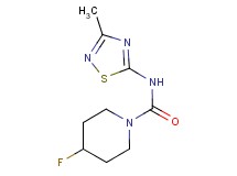4-fluoro-N-(3-methyl-1,2,4-thiadiazol-5-yl)piperidine-1-carboxamide