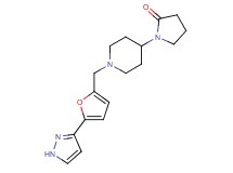 1-(1-{[5-(1H-pyrazol-3-yl)-2-furyl]methyl}piperidin-4-yl)pyrrolidin-2-one