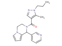2-[(5-methyl-1-propyl-1H-pyrazol-4-yl)carbonyl]-1-pyridin-3-yl-1,2,3,4-tetrahydropyrrolo[1,2-a]pyrazine