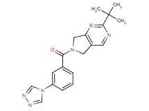 2-tert-butyl-6-[3-(4H-1,2,4-triazol-4-yl)benzoyl]-6,7-dihydro-5H-pyrrolo[3,4-d]pyrimidine