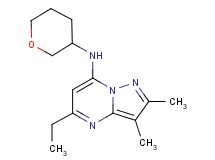 5-ethyl-2,3-dimethyl-N-(tetrahydro-2H-pyran-3-yl)pyrazolo[1,5-a]pyrimidin-7-amine