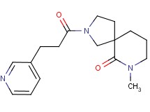 7-methyl-2-[3-(3-pyridinyl)propanoyl]-2,7-diazaspiro[4.5]decan-6-one