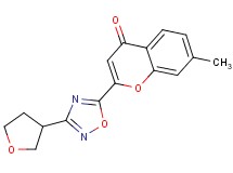 7-methyl-2-[3-(tetrahydrofuran-3-yl)-1,2,4-oxadiazol-5-yl]-4H-chromen-4-one