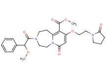 methyl 3-[methoxy(phenyl)acetyl]-7-oxo-9-[2-(2-oxo-1-pyrrolidinyl)ethoxy]-1,2,3,4,5,7-hexahydropyrido[1,2-d][1,4]diazepine-10-carboxylate