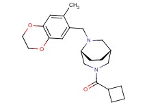 (1R*,5R*)-3-(cyclobutylcarbonyl)-6-[(7-methyl-2,3-dihydro-1,4-benzodioxin-6-yl)methyl]-3,6-diazabicyclo[3.2.2]nonane