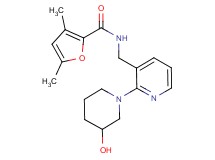 N-{[2-(3-hydroxy-1-piperidinyl)-3-pyridinyl]methyl}-3,5-dimethyl-2-furamide