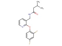 N-{[2-(2,4-difluorophenoxy)pyridin-3-yl]methyl}-3-methylbutanamide