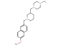 1-({1-[(6-methoxy-2-naphthyl)methyl]piperidin-3-yl}methyl)-4-methylpiperazine