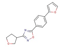 5-[4-(2-furyl)phenyl]-3-(tetrahydrofuran-3-yl)-1,2,4-oxadiazole