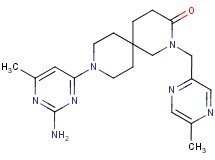 9-(2-amino-6-methylpyrimidin-4-yl)-2-[(5-methylpyrazin-2-yl)methyl]-2,9-diazaspiro[5.5]undecan-3-one