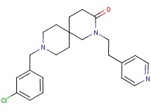 9-(3-chlorobenzyl)-2-(2-pyridin-4-ylethyl)-2,9-diazaspiro[5.5]undecan-3-one