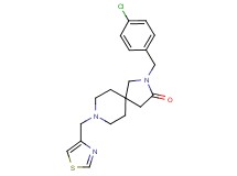 2-(4-chlorobenzyl)-8-(1,3-thiazol-4-ylmethyl)-2,8-diazaspiro[4.5]decan-3-one