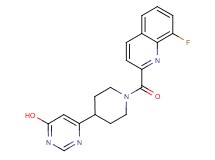 6-{1-[(8-fluoroquinolin-2-yl)carbonyl]piperidin-4-yl}pyrimidin-4-ol
