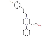 2-{1-cyclohexyl-4-[(2E)-3-(4-fluorophenyl)-2-propen-1-yl]-2-piperazinyl}ethanol